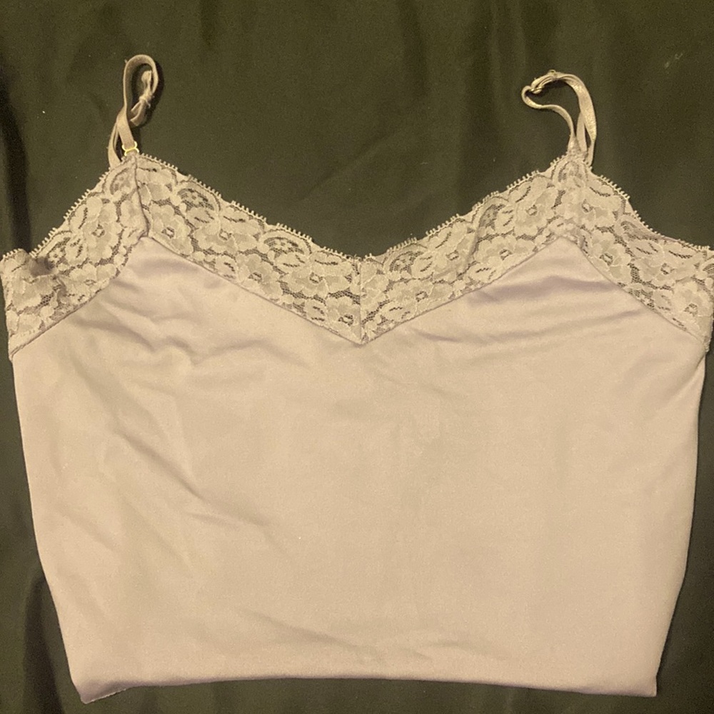 Sexy light purple Lacey tank top